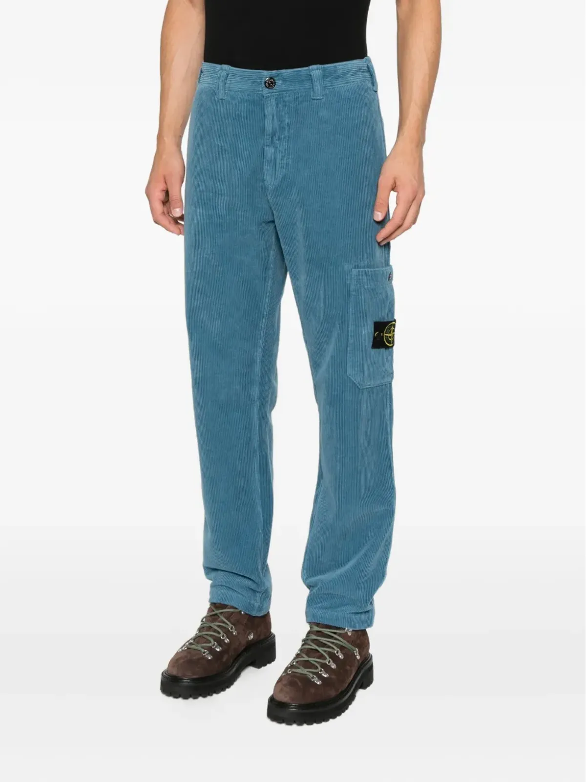 Stone Island コーデュロイ ポケットパンツ ブルー - 画像3