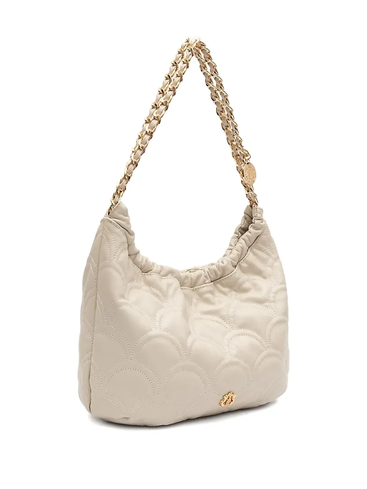 Isla Sirena Cocoon scalloped chain shoulder bag - Neutrals - 画像3
