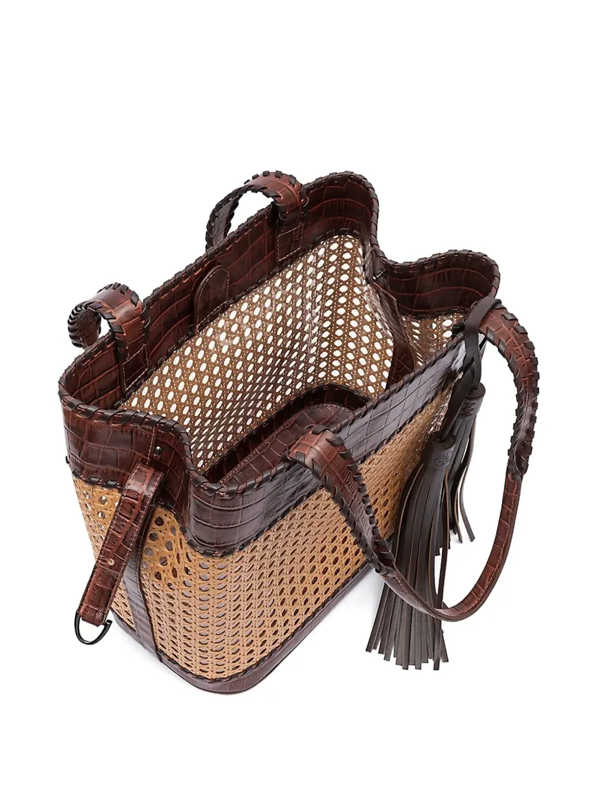 Isla セクスタヴァダ ウェーブン タッセル ショルダーバッグ - 画像5