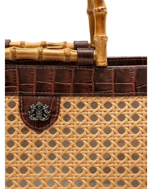 Isla ディアナ クロコダイルエフェクト ウーブン トートバッグ - サムネイル4