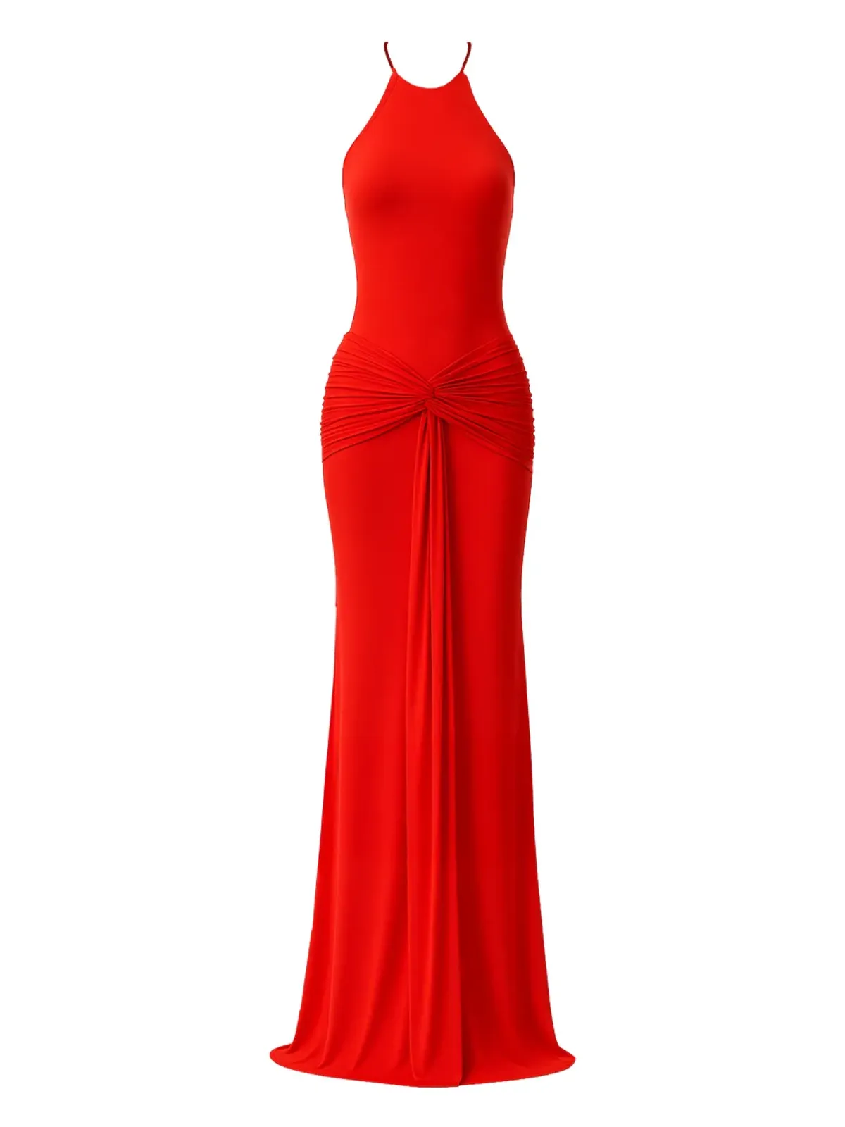 The New Arrivals Ilkyaz Ozel Euphorie knot-detail maxi dress - Red - 画像1