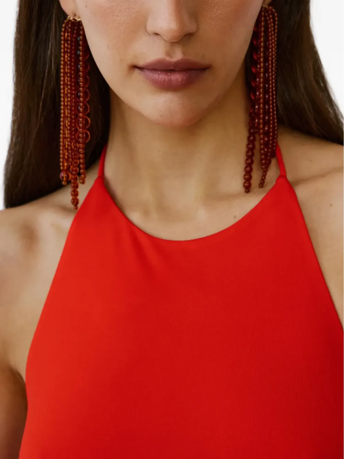 The New Arrivals Ilkyaz Ozel Euphorie knot-detail maxi dress - Red - 画像3