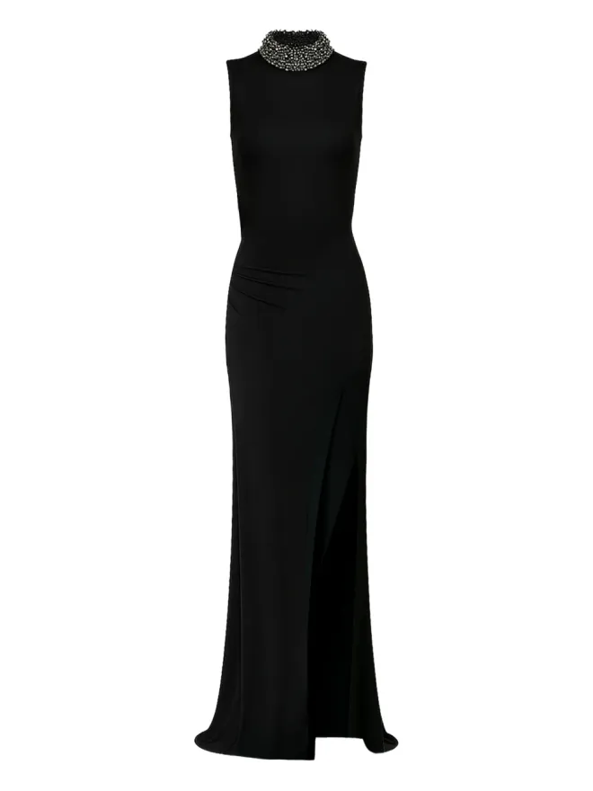 The New Arrivals Ilkyaz Ozel The New Arrivals Ilkyaz Ozel 装飾ノースリーブイブニングドレスの商品画像