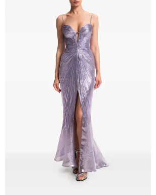 Maria Lucia Hohan サラ メタリックエフェクト マキシドレス - サムネイル2