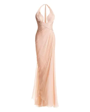 Maria Lucia Hohan Milagros halterneck draped maxi dress - サムネイル1