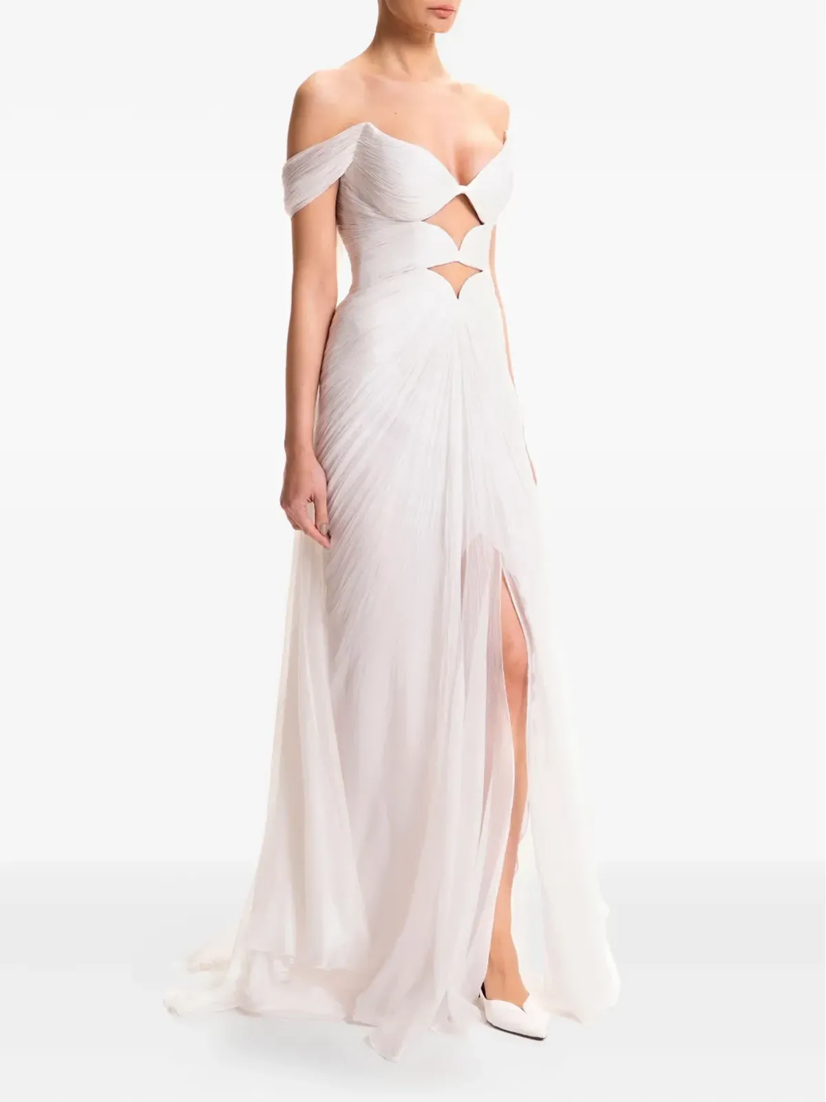 Maria Lucia Hohan Cassiopeia カットアウト レースアップ マキシドレス - 画像3