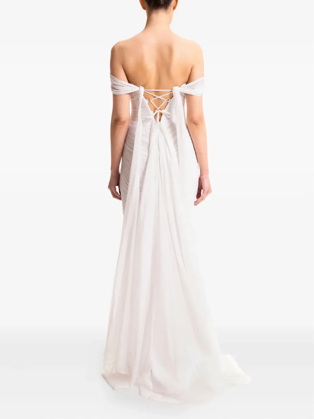 Maria Lucia Hohan Cassiopeia カットアウト レースアップ マキシドレス - 画像4