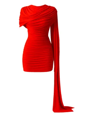 The New Arrivals Ilkyaz Ozel Khara ドレープディテール ミニドレス - サムネイル2