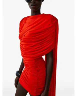 The New Arrivals Ilkyaz Ozel Khara ドレープディテール ミニドレス - サムネイル4