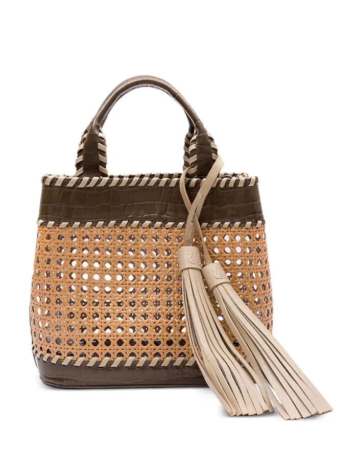Isla Isla Sextava woven tassel tote bagの商品画像