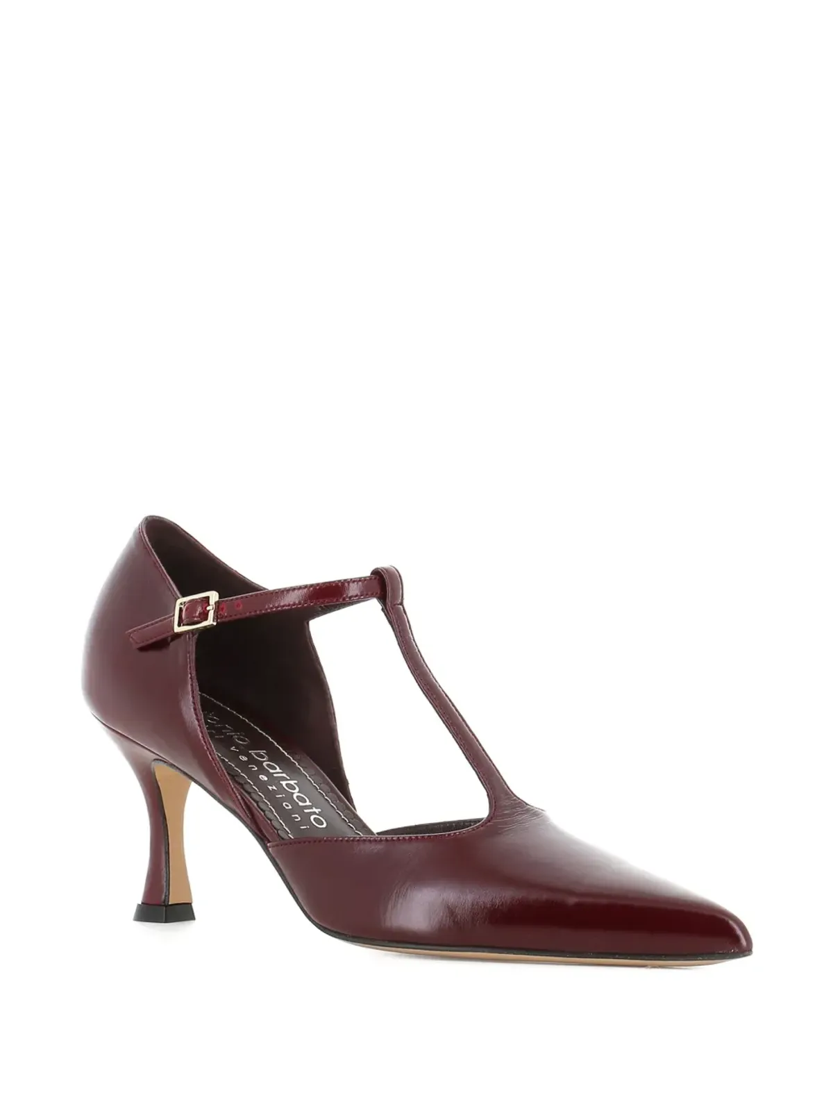 Antonio Barbato Maestri Veneziani 70mm Tストラップバックルパンプス - 画像2