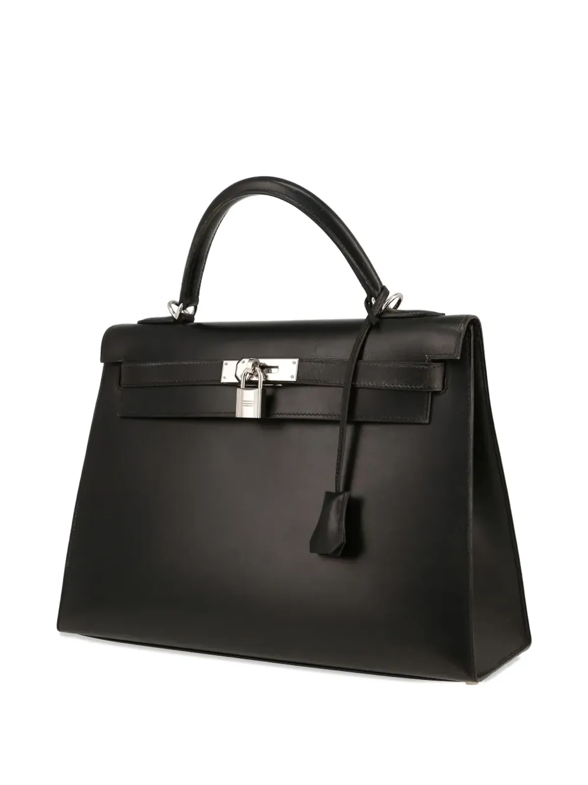 Hermès ビンテージ ケリー レザー トートバッグ - ブラック - 画像4