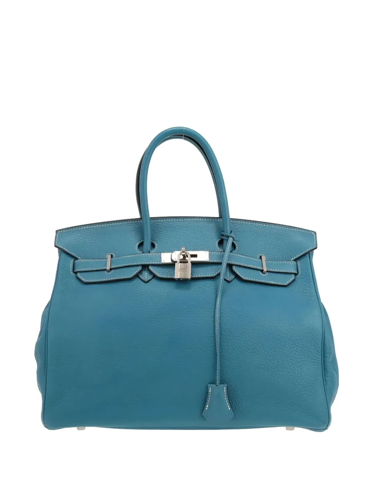 Hermès ビンテージ 2007 Birkin 35 レザー トートバッグ - ブルー - 画像1