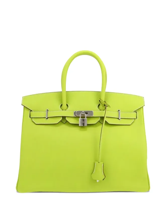 Hermès Pre-Owned Hermès ビンテージ 2011年 バーキン35 トートバッグ - グリーンの商品画像