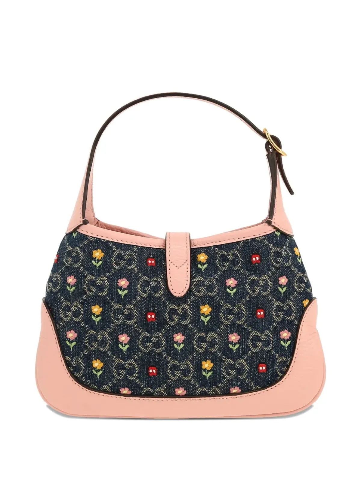Gucci ビンテージ ジャッキー・モノグラム柄ミニバッグ ピンク - 画像2