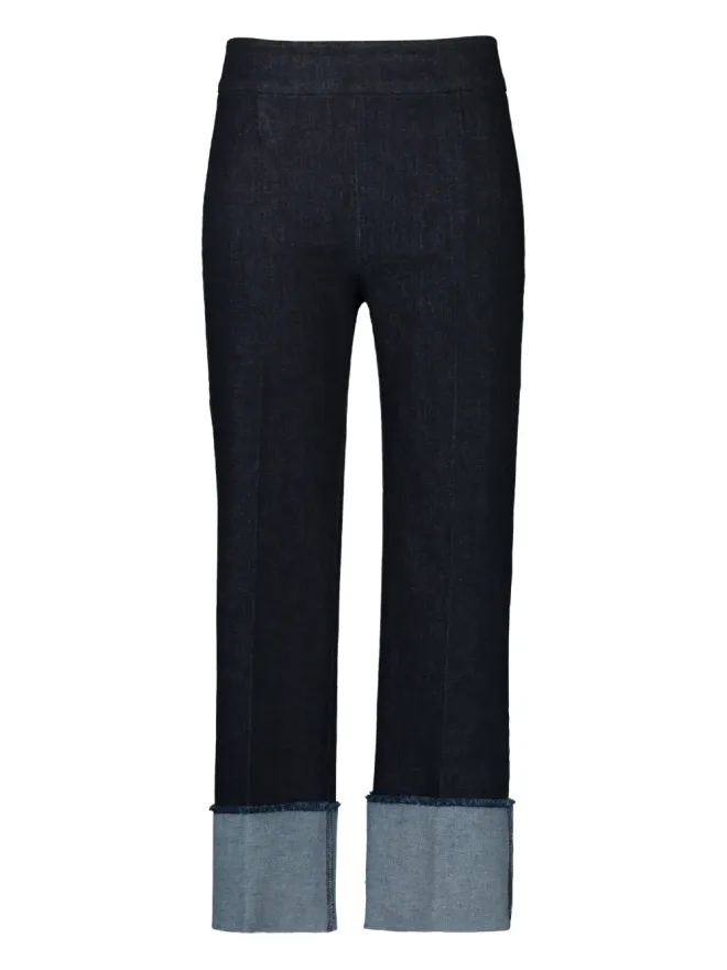 Avenue Montaigne Avenue Montaigne Bonnie cuffed-hem jeansの商品画像