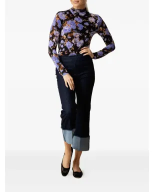 Avenue Montaigne Bonnie cuffed-hem jeans - サムネイル2