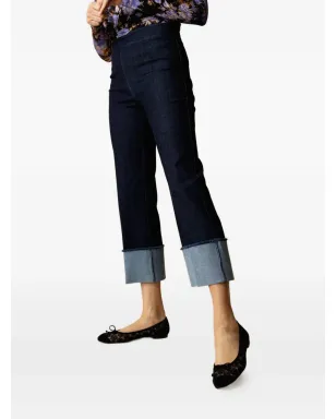 Avenue Montaigne Bonnie cuffed-hem jeans - サムネイル4