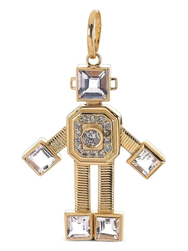 Van Robot Van Robot ロボット ダイヤモンドとモルガナイト ペンダントの商品画像
