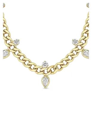 Zoë Chicco 14K イエローゴールド ホロー ダイヤモンド ネックレス - サムネイル2