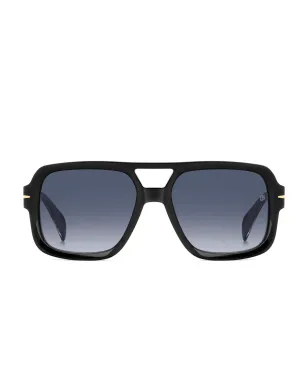 Eyewear by David Beckham 幾何学的サングラス - Black - サムネイル1