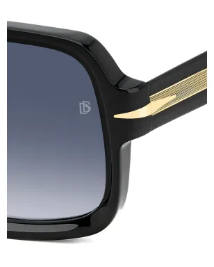 Eyewear by David Beckham 幾何学的サングラス - Black - サムネイル3