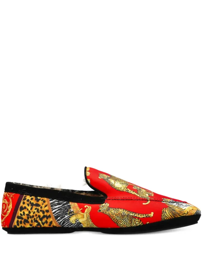 Versace Home Versace Home 動物柄のホームローファーの商品画像