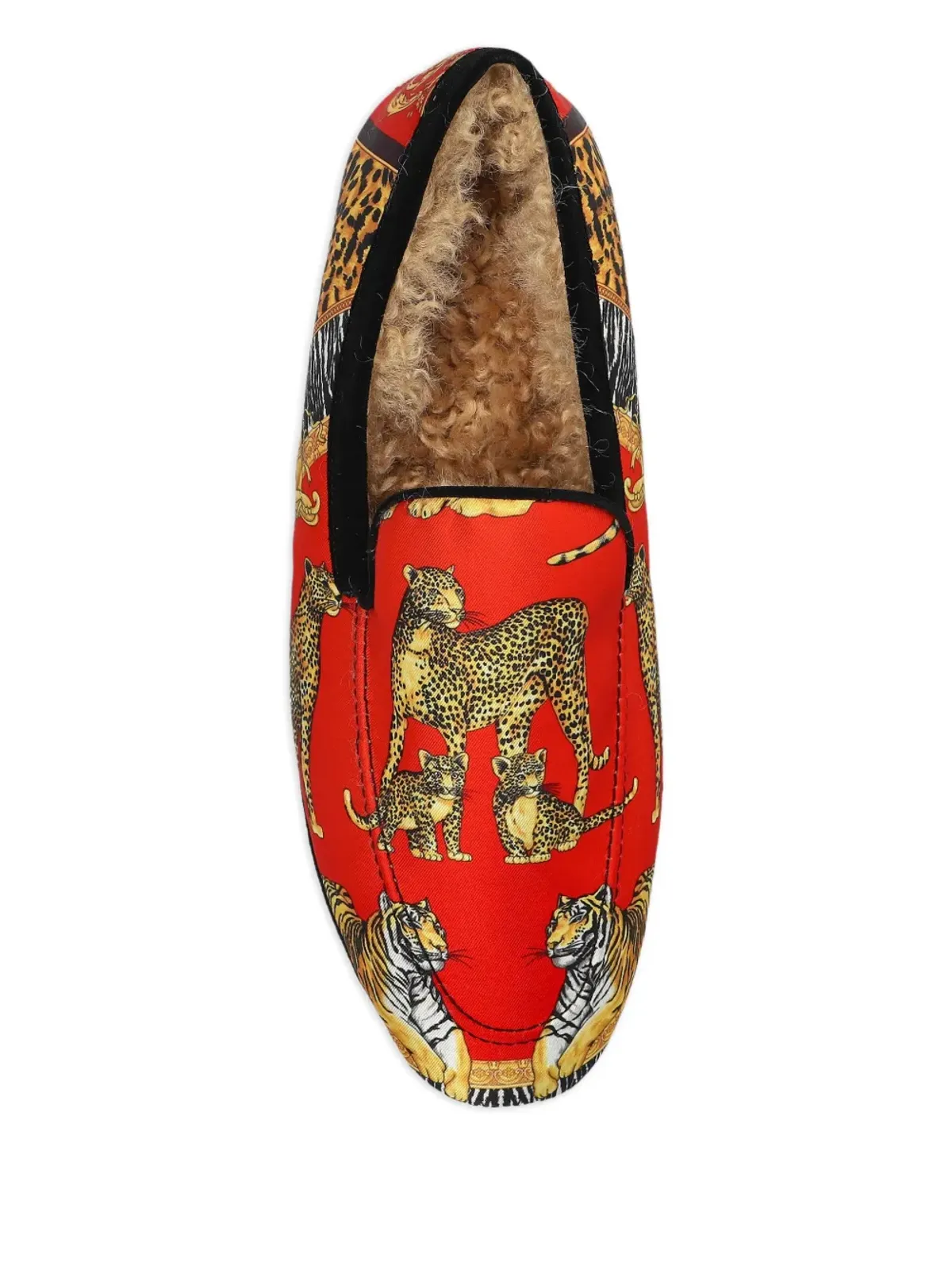 Versace Home 動物柄のホームローファー - 画像3