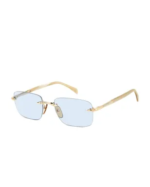 Eyewear by David Beckham 長方形サングラス（ゴールド） - サムネイル2