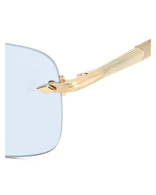 Eyewear by David Beckham 長方形サングラス（ゴールド） - サムネイル3