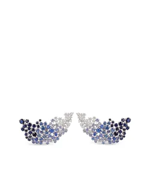 Ananya 18Kホワイトゴールド サファイア オンブレ イヤリング - サムネイル1