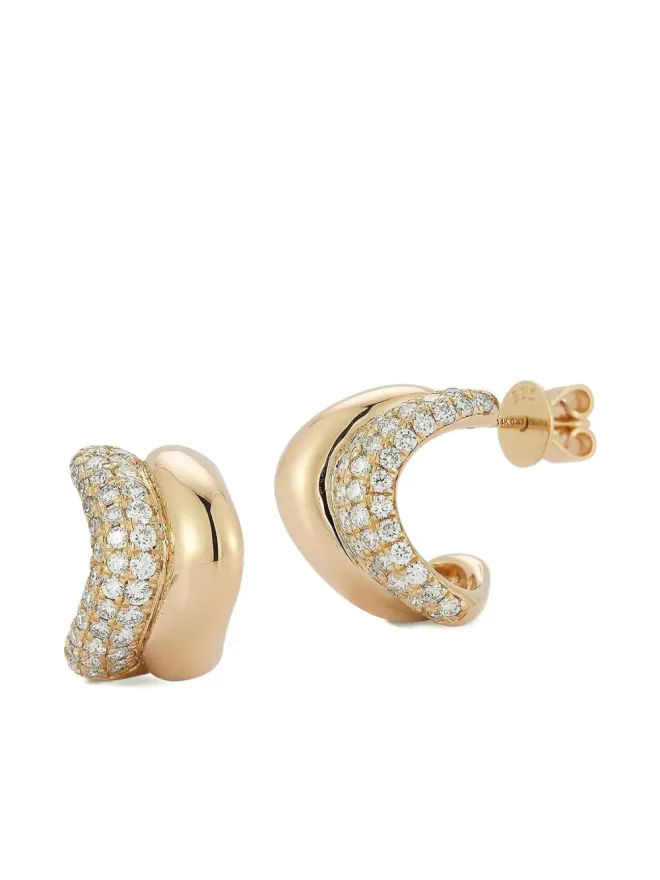 Dana Rebecca Designs Dana Rebecca Designs 14K yellow gold Cynthia Rose diamond earringsの商品画像