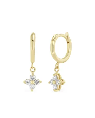 Zoë Chicco 14Kイエローゴールド ダイヤモンド ピアス - サムネイル1