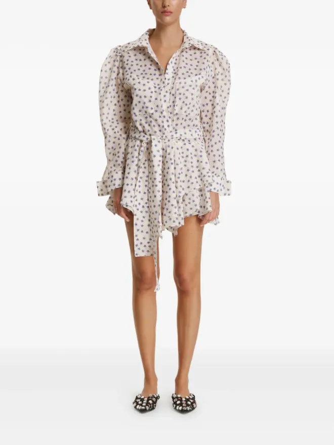 PNK PNK 花柄パフスリーブドレスの商品画像