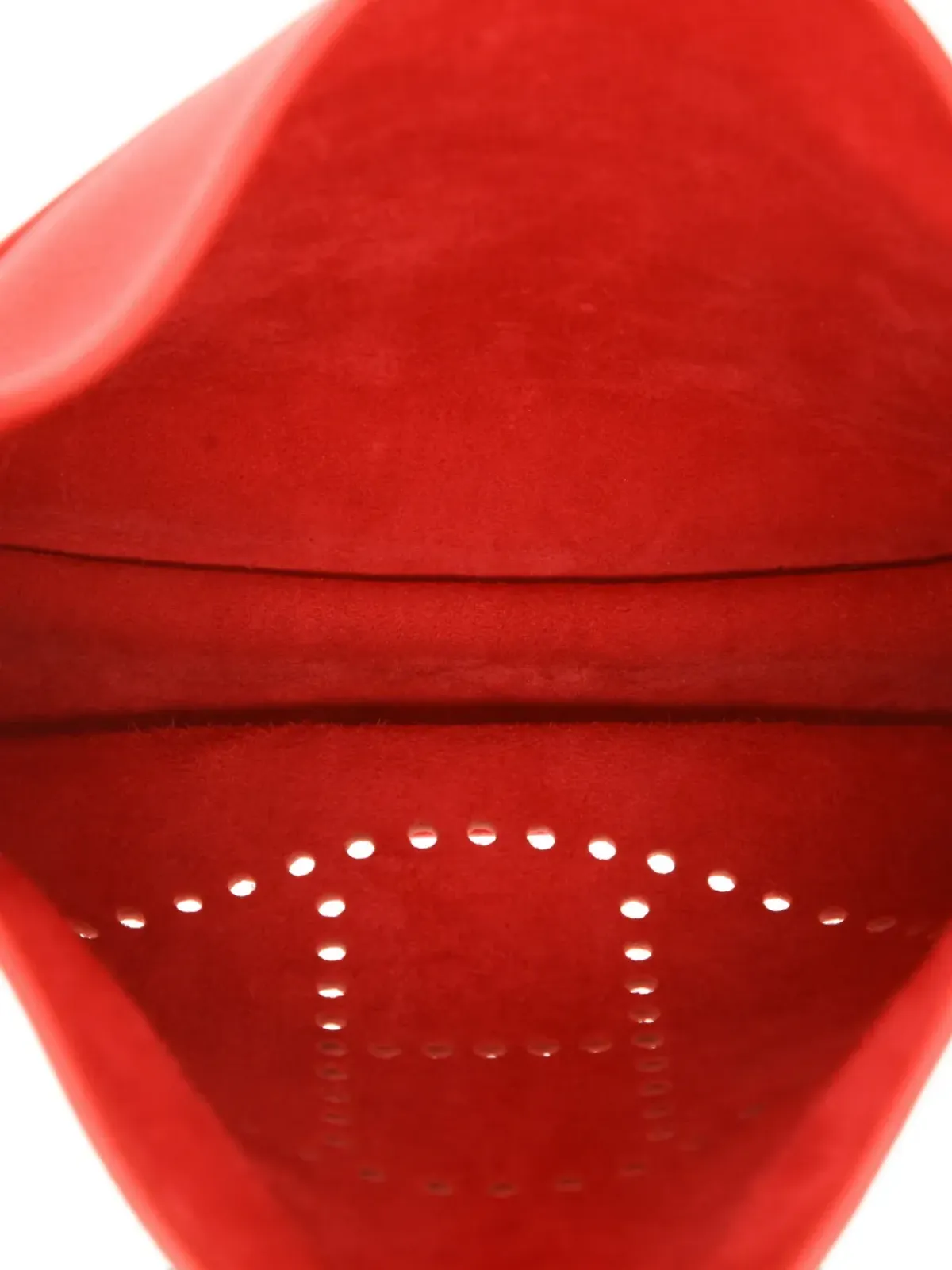 ビンテージ Hermès Evelyne III パーフォレーテッド ショルダーバッグ レッド - 画像5