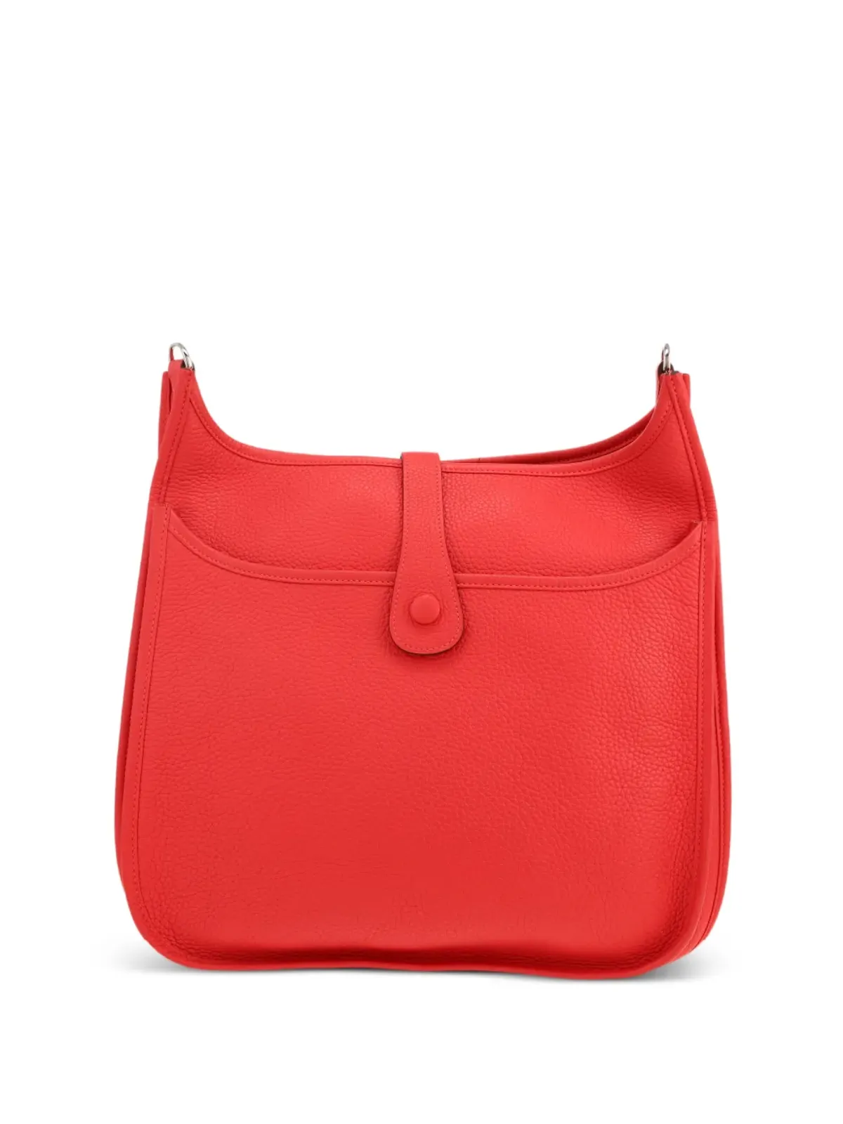 ビンテージ Hermès Evelyne III パーフォレーテッド ショルダーバッグ レッド - 画像3