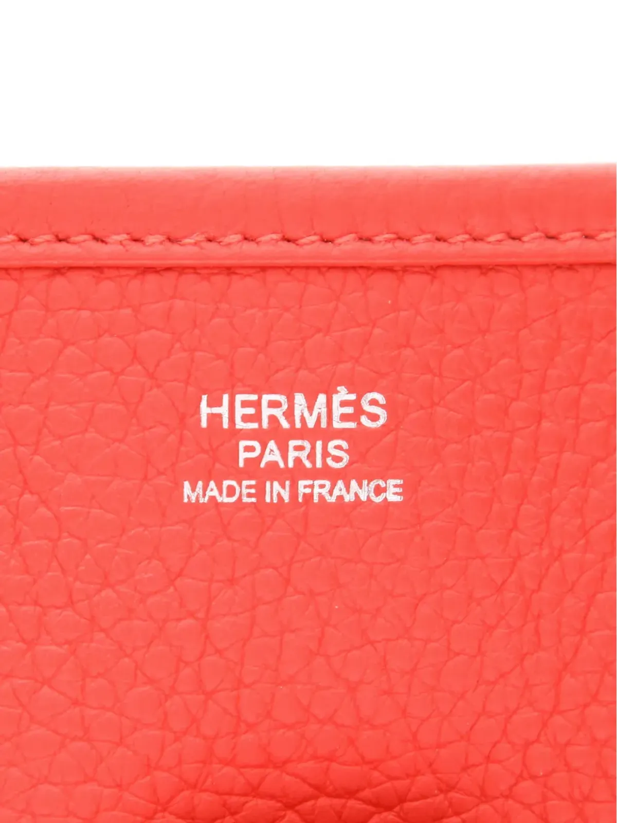 ビンテージ Hermès Evelyne III パーフォレーテッド ショルダーバッグ レッド - 画像4