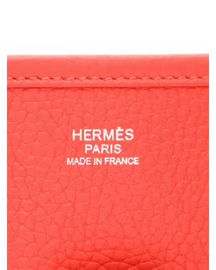 ビンテージ Hermès Evelyne III パーフォレーテッド ショルダーバッグ レッド - サムネイル4