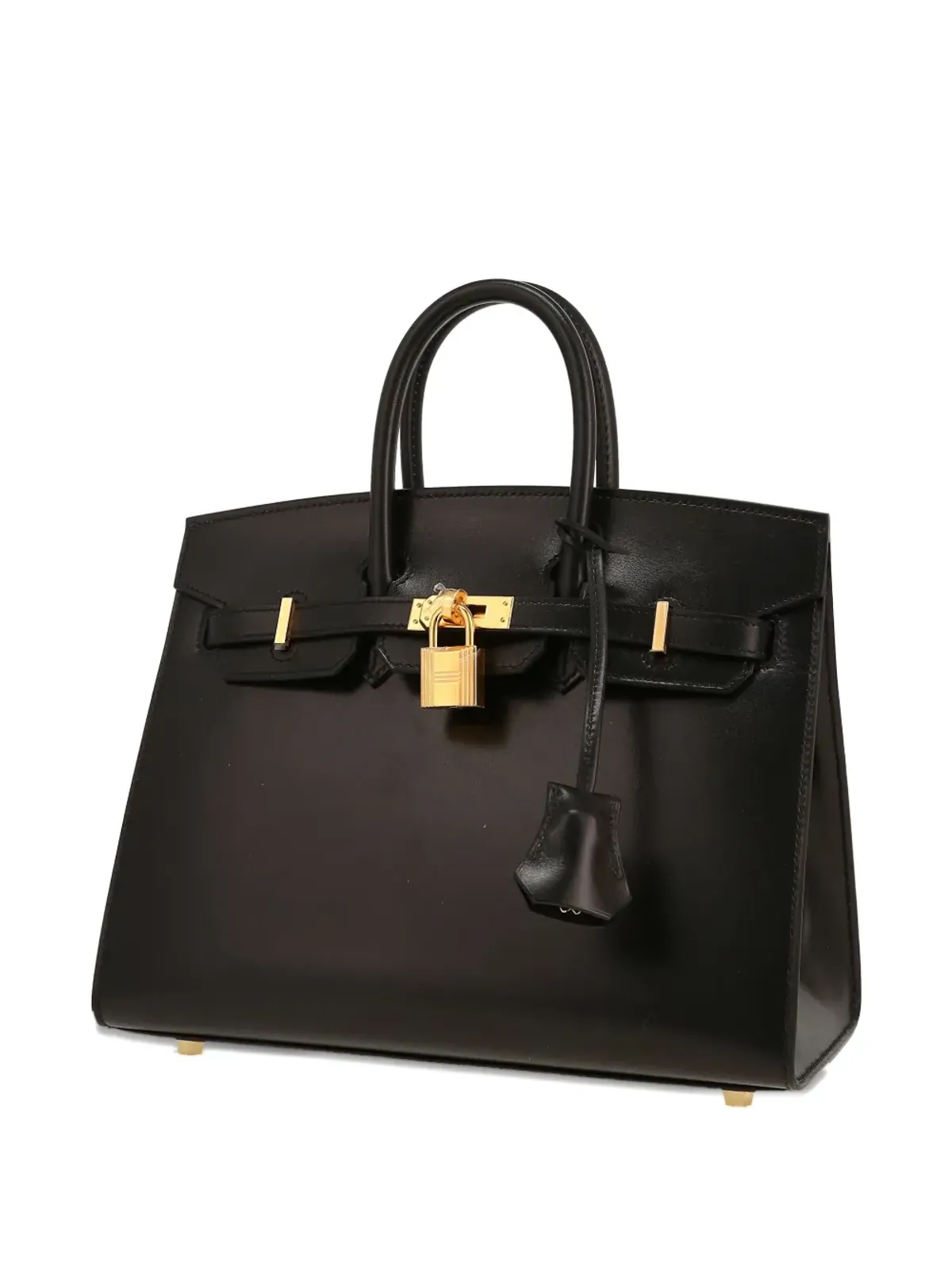Hermès ビンテージ 2025年 バーキン25 レザー トートバッグ - ブラック - 画像3