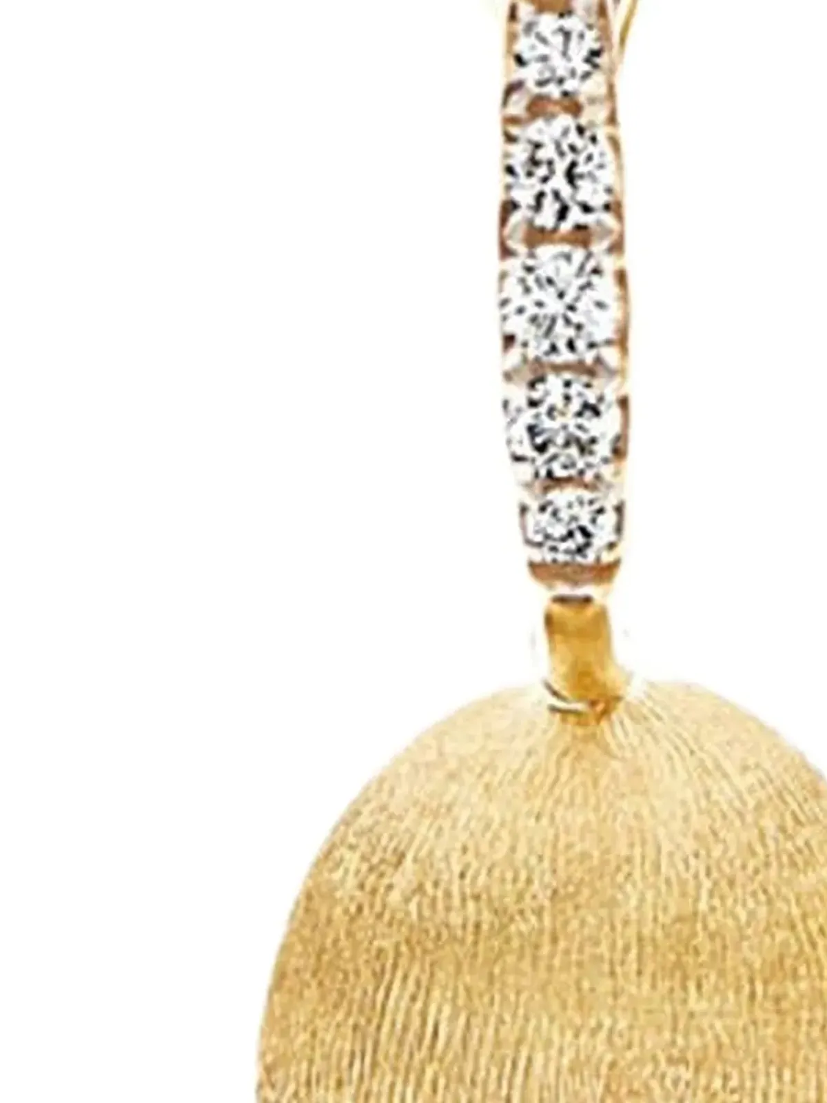 NANIS 18K イエローゴールド Ciliegine ダイヤモンド ピアス - 画像2