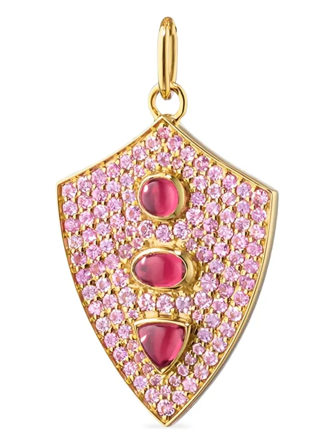 MONICA RICH KOSANN MONICA RICH KOSANN 18Kイエローゴールド ファーリレス サファイアとロドライト ペンダントの商品画像