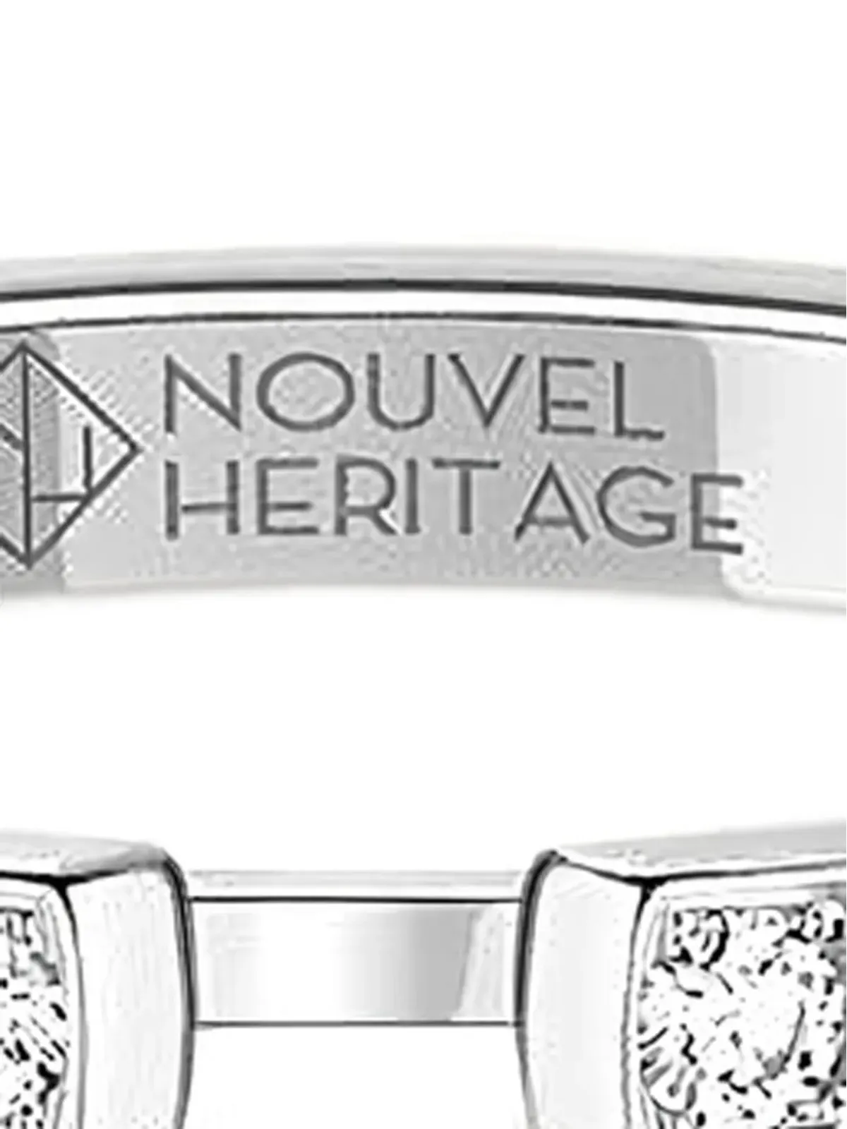 Nouvel Heritage エタニティ・タキシード・ダイヤモンドリング - シルバー - 画像2