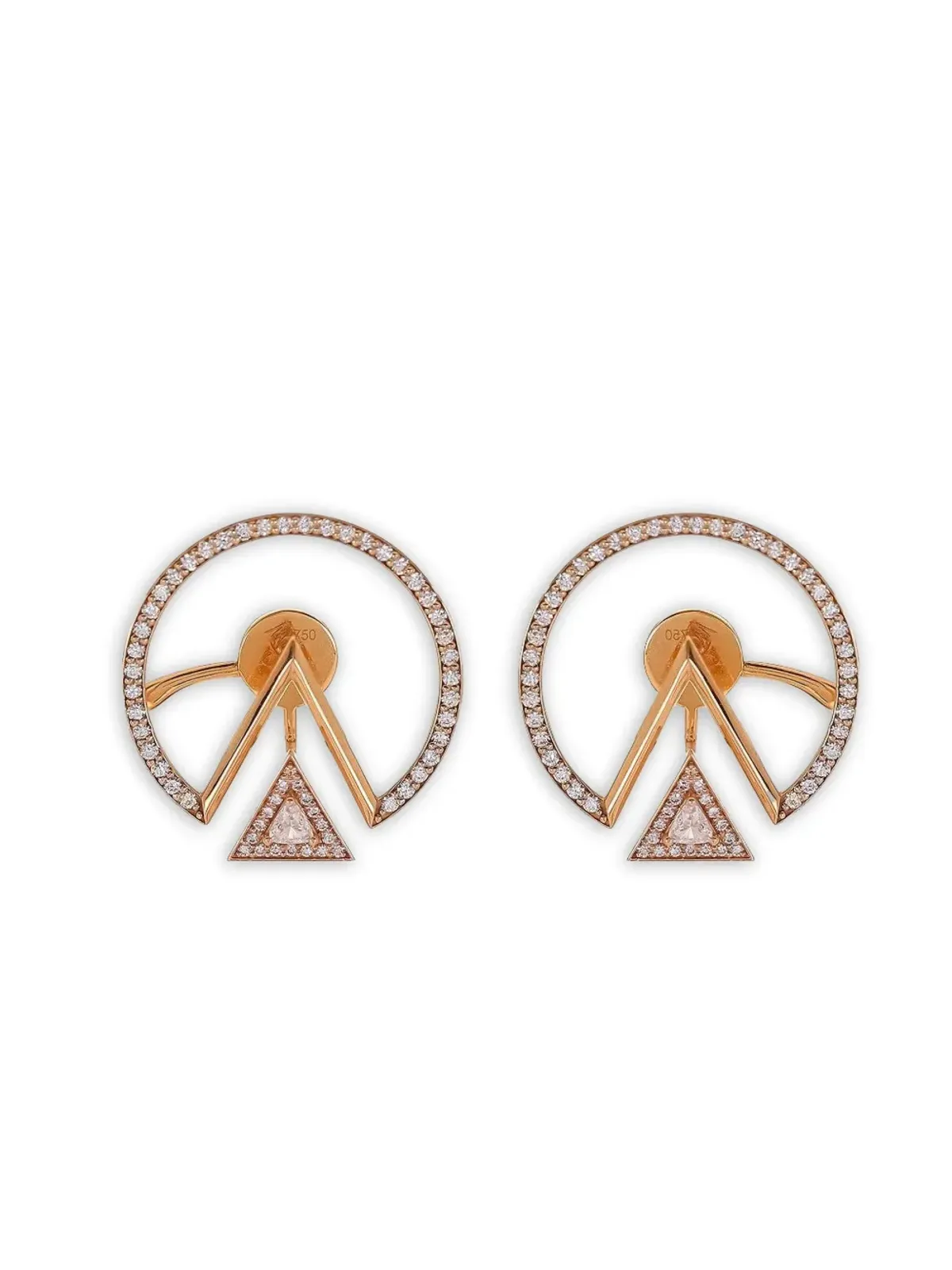Alessa Jewelry デュアリティ ダイヤモンド イヤリング - 画像1