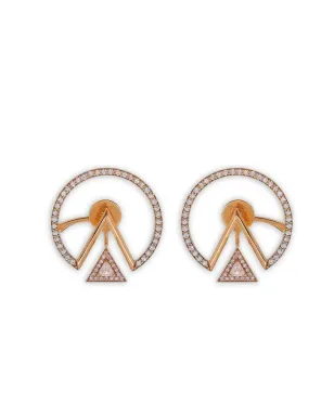 Alessa Jewelry デュアリティ ダイヤモンド イヤリング - サムネイル1