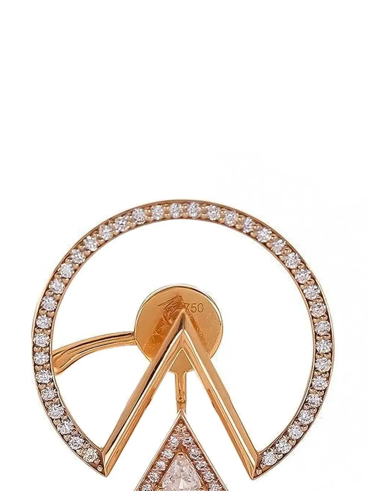 Alessa Jewelry デュアリティ ダイヤモンド イヤリング - 画像2