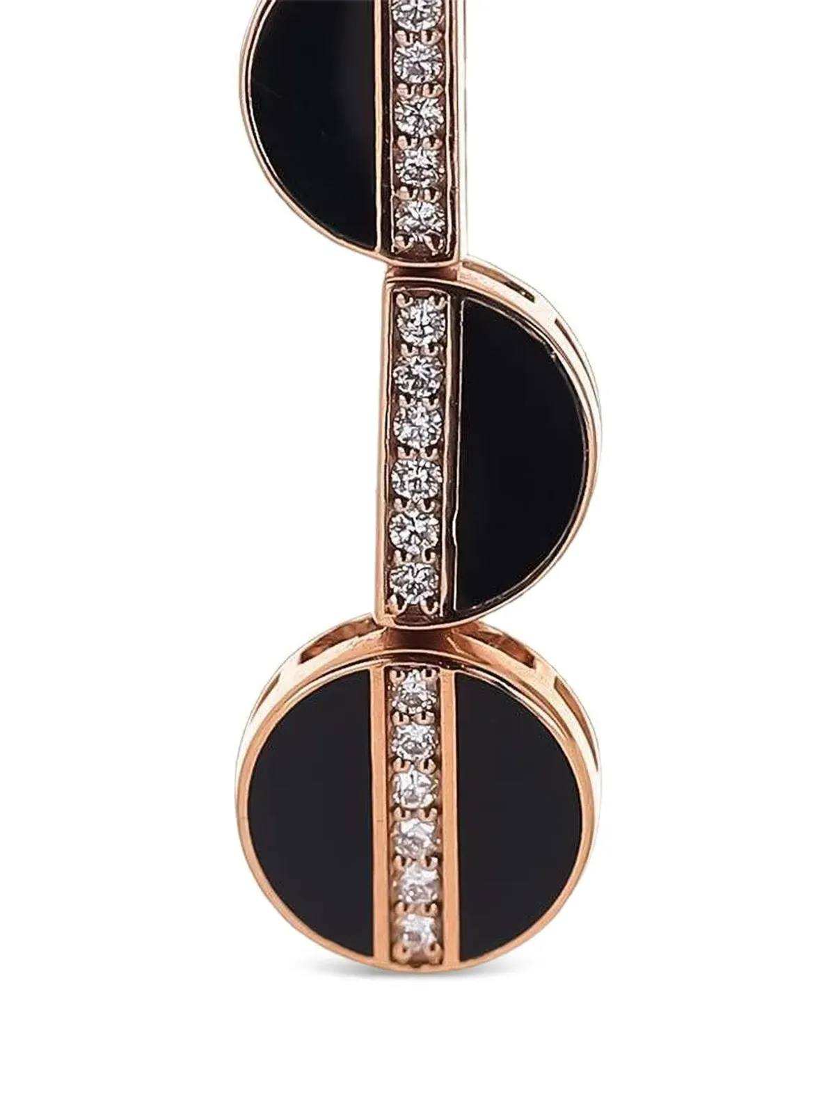 Alessa Jewelry エリクサー 18K ローズゴールド ダイヤモンド イヤリング - 画像2