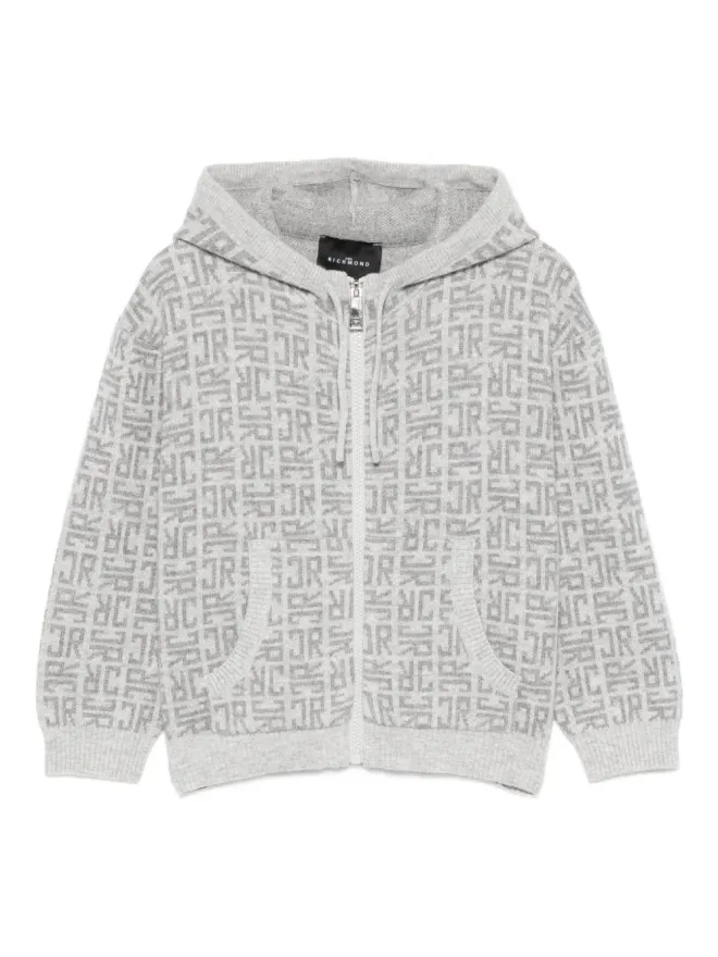 John Richmond Junior John Richmond Junior パターン柄ジップアップパーカーの商品画像