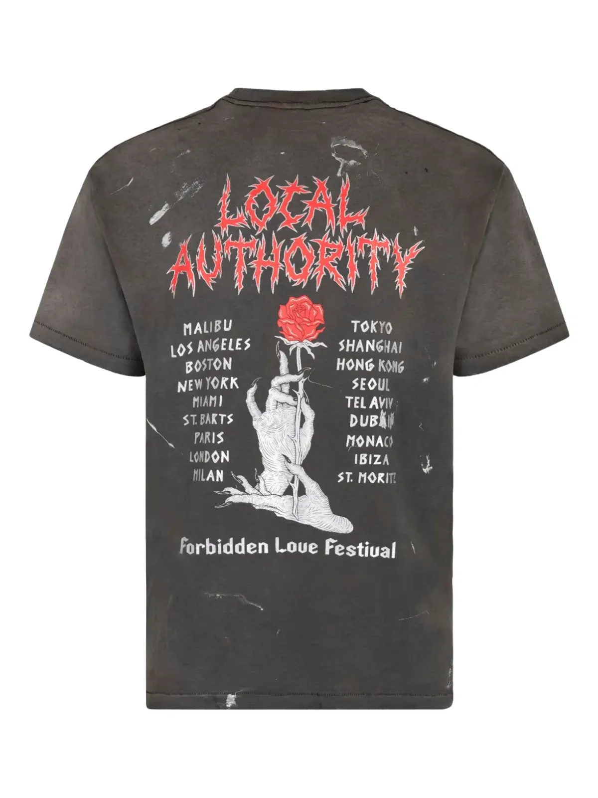 Local Authority グラフィックプリントコットンTシャツ - 画像2