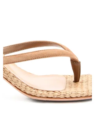 Gianvito Rossi カルプソ ラフィア トングサンダル - サムネイル2