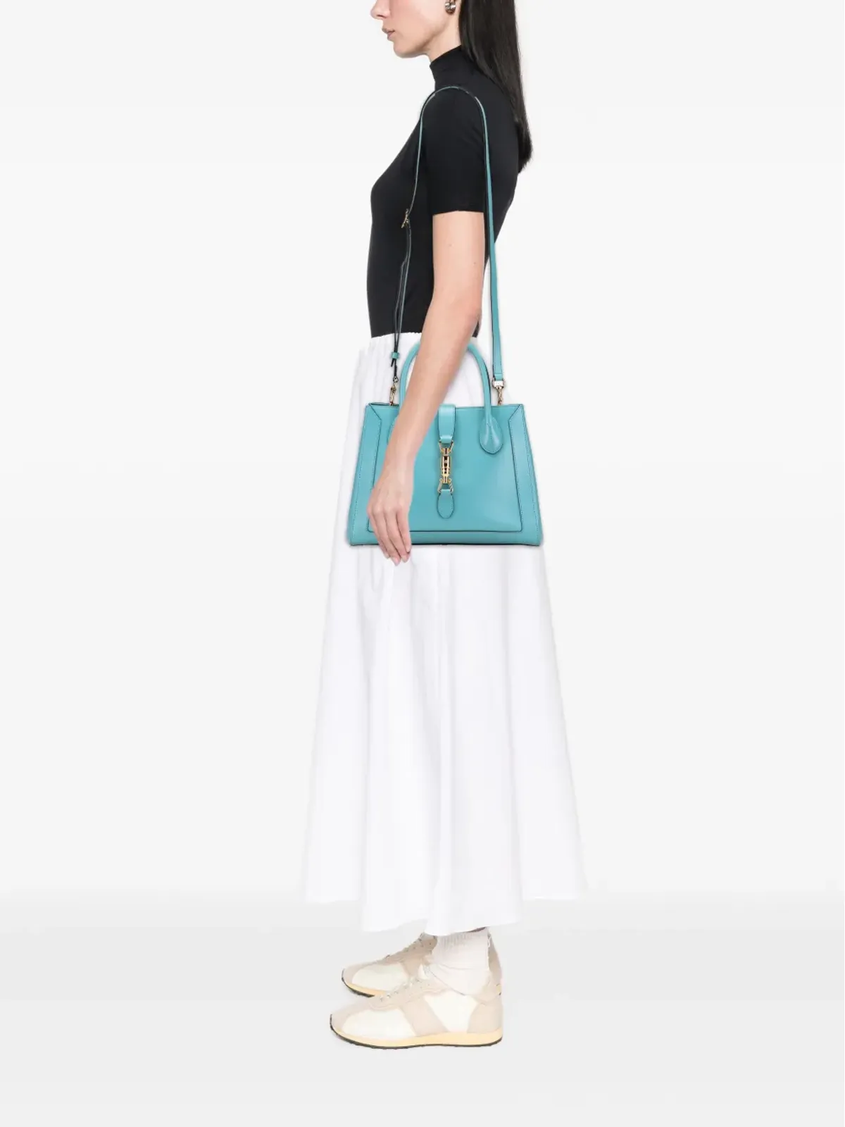 Gucci ビンテージ 2016-2025 ミディアム カーフスキン ジャッキー1961 トートサッチェル - ブルー - 画像2